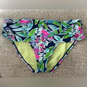 Lilly Pulitzer Lagoon Sarong Hipster Bottom size 10